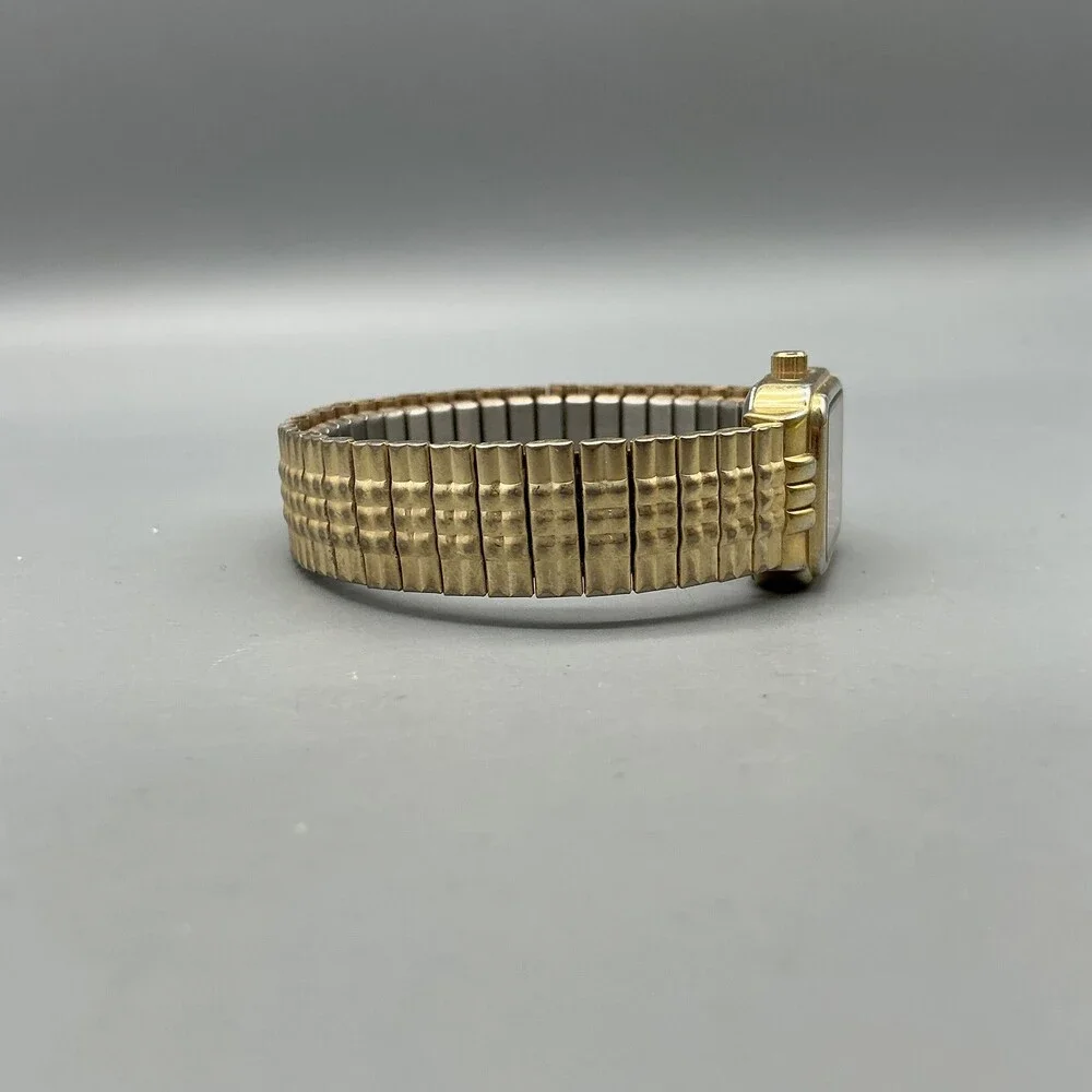 Benrus BN203L Womens Watch 20mm Champagne Gold Tone Stretch New Battery